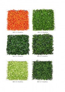 Okooko osisi arụrụ arụ Boxwood ahịhịa 50*50cm Ogige azụ azụ ngere Greenery Wall Decor Backdrop Panel Topiary Hedge Plant