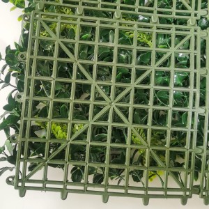 Штучная жывая агароджа з анты-УФ-пластыкам Панэлі з самшыта Зялёная расліна Вертыкальная садовая сцяна