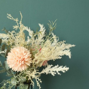 Çmimet më të mira Buqetë me lule artificiale me prekje të vërtetë Tufa me lule artificiale për dekorimin e tavolinës së dasmës