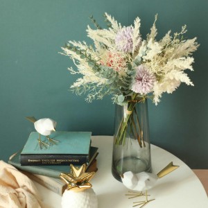 Çmimet më të mira Buqetë me lule artificiale me prekje të vërtetë Tufa me lule artificiale për dekorimin e tavolinës së dasmës