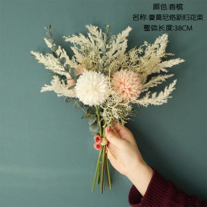 Ramo de flores artificiales al mejor precio, ramo de flores artificiales para boda, decoración de escritorio