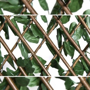 Side Single Faux Faux Artificial Ivy Fencing