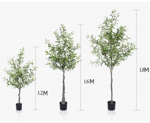 120cm 3.95FT Artificial Olive Tree Faked Faux Olive Tree Plant for Home Office Shopping Mall Decoration Store