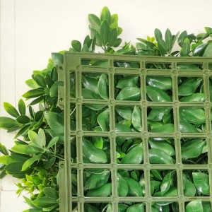 Wholesale decorative green artificial plant wall boxwood hedge for green outdoor wall