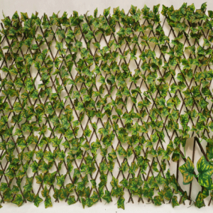 taman Expandable jieunan palastik daun laurel trellis panel awi boxwood mat Ivy Privasi Pagar pager pager hirup