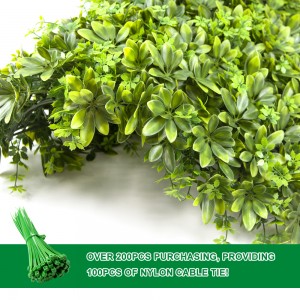 Dirbtinė buksmedžio gyvatvorė Vertikali sodo plastikinė augalų gyvatvorės siena 50cm*50cm & 1M*1M Buksmedžio gyvatvorės plokštės namų dekoravimas