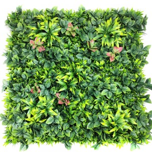 ხელოვნური ბზის პანელები Topiary Hedge მცენარეთა UV დაცული კონფიდენციალურობის ეკრანი გარე შიდა გამოყენება ბაღის ღობე ხელოვნური ბალახის კედელი