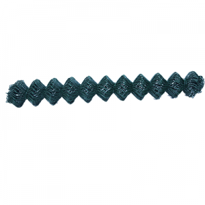 Green chain link fence