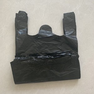 Прилагодено лого испечатено Евтино пакување за купување за повеќекратна употреба HDPE торбичка за носење Еко-пријателска торба за торба Прилагодено лого