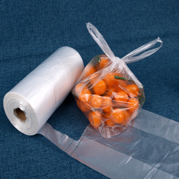 Isikibha esishibhile esishibhile esingu-100% se-Biodegradable Plastic Shopping Bag on Roll esinomklamo wangokwezifiso Isithombe Esifakiwe