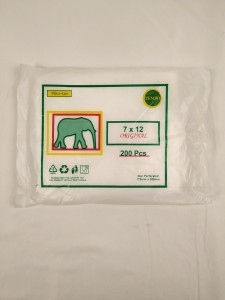 Plastic Food Packaging Pouches Freezer Flat Bag para sa lana/tubig/nut etc