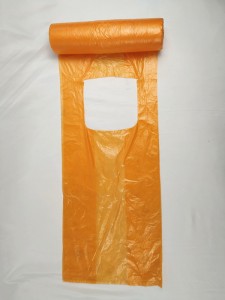 Personnaliséiert China Low Price Plastik Vest Handle Poschen mat Handle Fir Supermarché