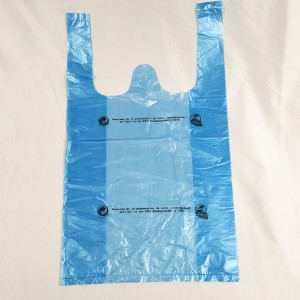Еко-пријателски оксо-биоразградливи еколошки разградливи чанта за пазарење за еднократна употреба