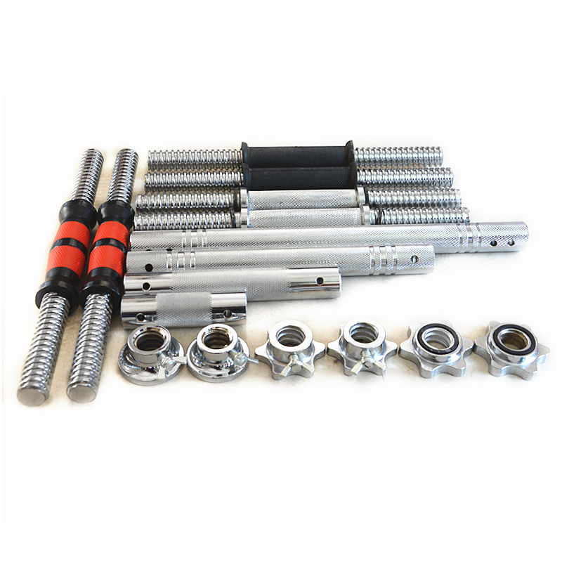 4.High quality with low price chrome knurl handle dumbbell bar accessories