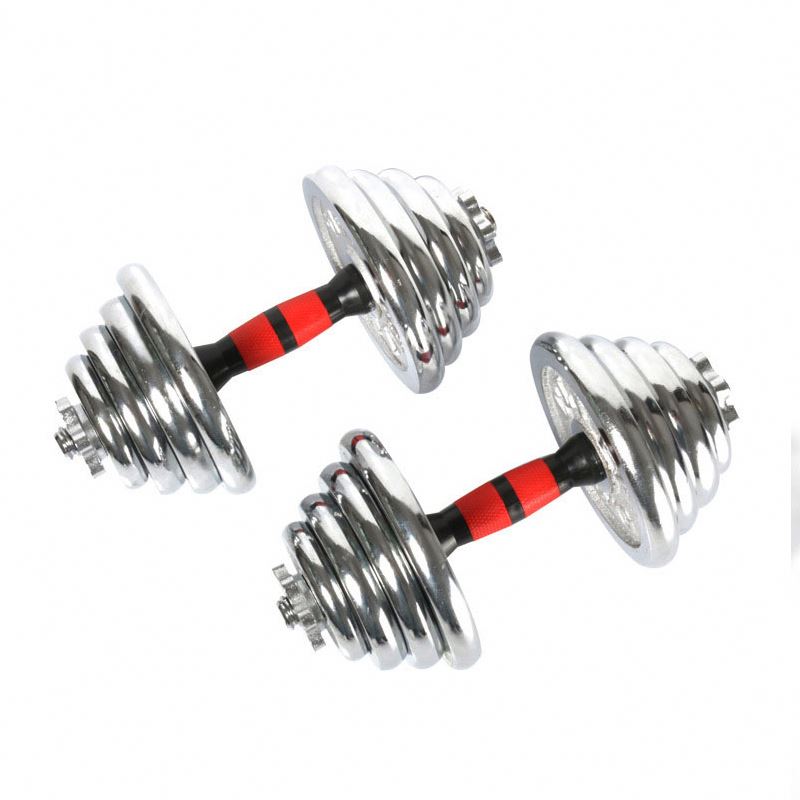 Cast Iron Electroplate Dumbbell Set 20kg Electroplating Dumbbell With Factory Price