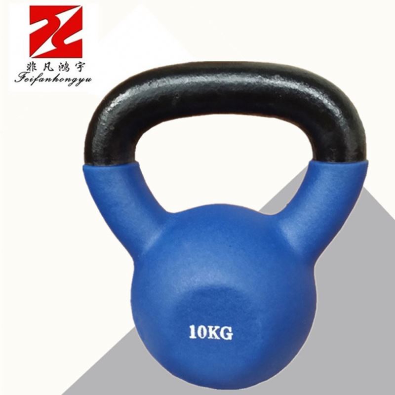 High Quality Cast Iron kettlebell Customized Portable Sports Matte Dipped Kettlebell For Gym