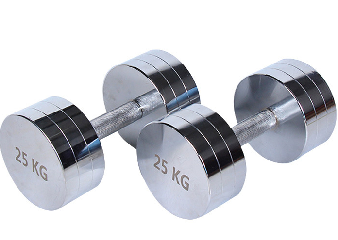 2021 High Quality Round Stainless Steel Silver 304 10 15 Lb Pound Dumbbells