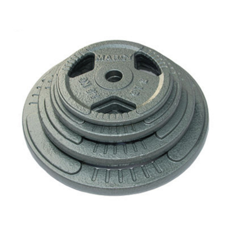 cast iron tri grip rubber painting weight plate