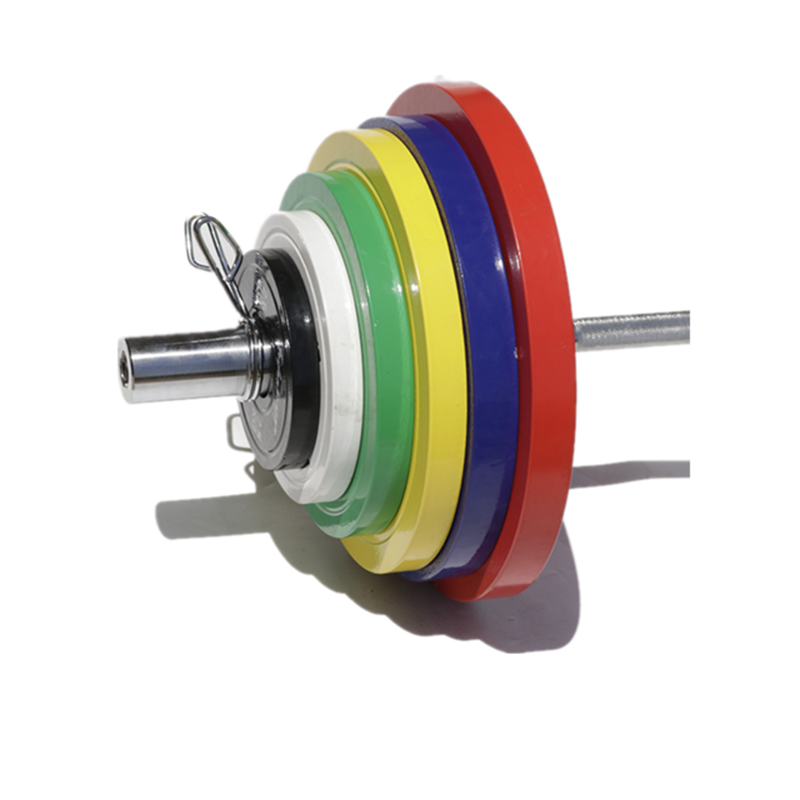 Factory direct sale adjustable free weight pure steel color barbell piece competitive piece grab piece combination set 2.5-20kg