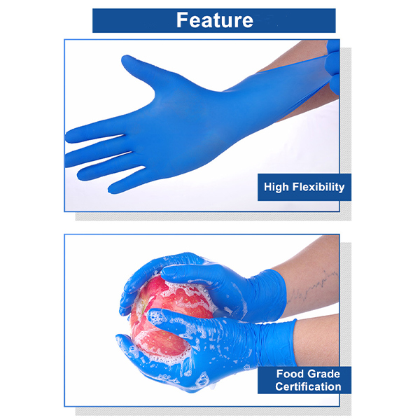 Nitrile Blue Sail Nitrile Powder Libreng Vinyl Examination Gloves