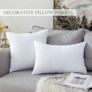 Throw Pillow Insert Hypoallergenic Stuffer Rectangle Bed Couch Sofa Decor