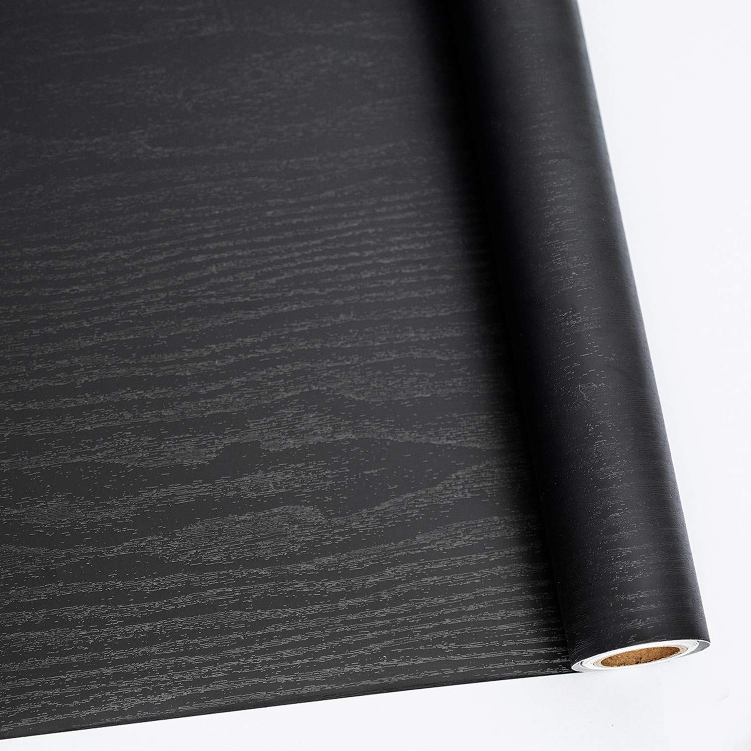 Black Wood Peel en Stick Paper Self-Adhesive Tafel en Door Reform Decor