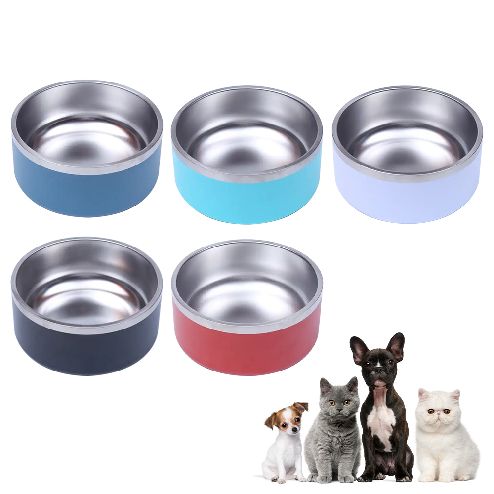 Zdjela za pse od nehrđajućeg čelika, prijenosna neklizajuća zdjela za mačju hranu za pse, zdjela za piće za kućne ljubimce