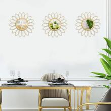 3 округла златна огледала за кућну декорацију
