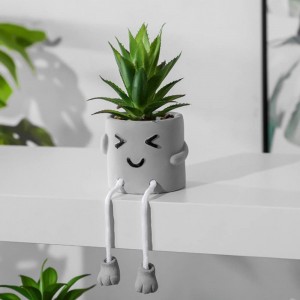 I-Mini Potted Creative Artificial Artificial Succulent Decor Home Desk Home