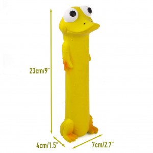Paket od 3 9″ Squeaky Latex igračke za pse Standing Stick Animal