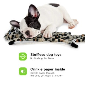 Plush Cute Sato Pengetahuan Alam Puppy Toys pikeun Teething Pet Toys Squeak