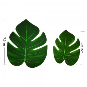 Umjetno palmino lišće Zelene lažne biljke Monstera Havajski ukras za dom