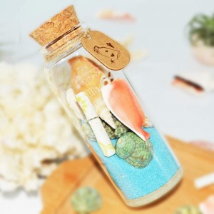 Mini Glass Bottles Jars mei Wood Cork Stoppers Decorations Gift Wishing Berjocht Bottle