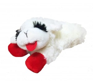 Mainan Anjing Mewah Lambchop dengan Squeaker