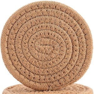 Braided Woven Drink Coasters Cotton Absorberende Round Coasters Home Decor Gift