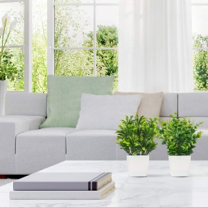 Gefälschte künstliche Topfpflanzen Kunststoff Eukalyptus Home Desk Greenery Dekoration