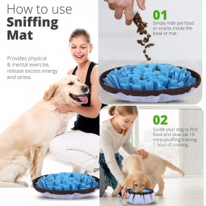 Обогащающий коврик для кормления домашних животных для тренировки обоняния и медленного поедания