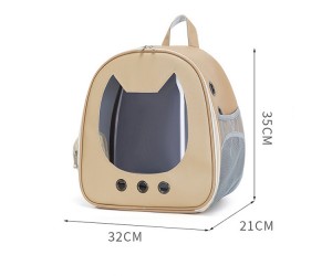 Kapasîteya mezin Pet Travel Bag Breathable Dog Backpack Pet Carrier