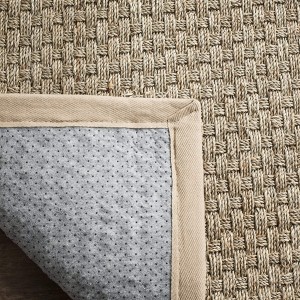 Килим з натурального волокна, нековзкий, бордюр, декоративне полотно з морської трави, декоративне покриття для підлоги