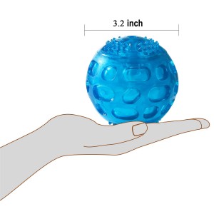 3.2 អ៊ីញ ជ័រកៅស៊ូជាប់បានយូរ Squeak Pet Dog Balls
