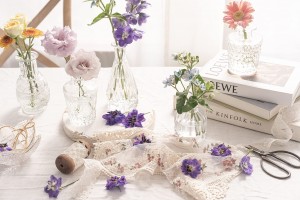 Ապակյա բուդ ծաղկաման Clear bud ծաղկամաններ զանգվածային տան սեղանի ծաղիկների դեկորով