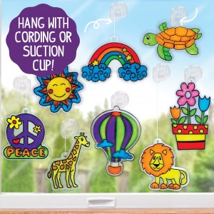 Kits de artes e artesanato para crianças arte de janela faça você mesmo apanhadores de sol brinquedo de aniversário