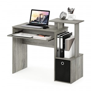 Bureau d'ordinateur polyvalent pour bureau à domicile avec tiroirs de rangement