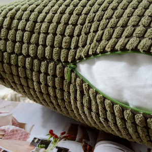 Corduroy Soft Square Throw Pillow Cover Cushion Pillowcase Home Sufan Decor