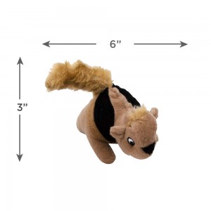 Brinquedo de pelúcia para cães com quebra-cabeça esquisito esconde-esquilo