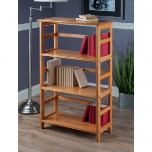Wood Studio Shelving փայտե դարակներ Tall Book Rack Multipurpose Storage Display Shelf