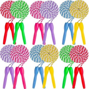 Wholesale High Quality Yoga Stretching Ring Suppliers –  Striped Jump Rope with Plastic Handles for Sports – MU Group