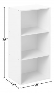 Scaffali per libreria a 3 livelli di base Scaffali per esposizione Mobili per la casa