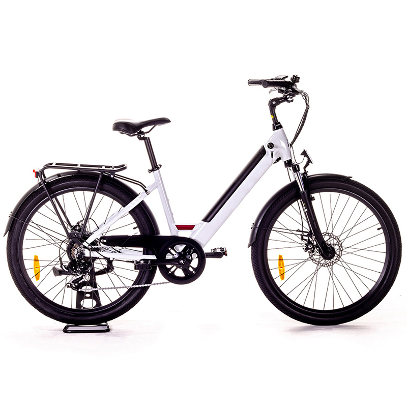 Sähköinen kaupunkipyörä polkupyörän 250 W takamoottorin tehoakku
