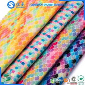 Special Price for Glitter Leather For Shoes - Colorful PU Leather  Glitter Vinyl Fabric  Legging Leather Shinny Wall  – EACHERN